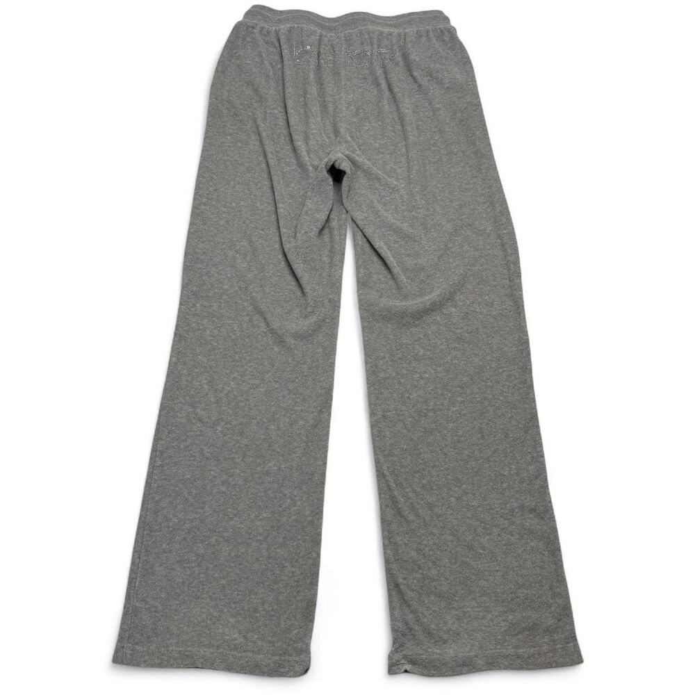 Bebe Sport Y2K Mcbling Gray flared Sweatpants Women's Size Medium